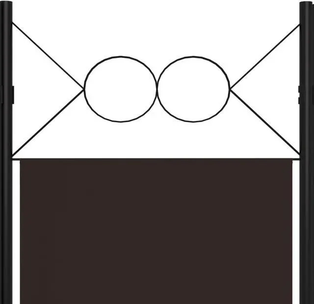 Alt view image 5 of 12 - vidaXL 3-Panel Room Divider Brown 47.2"x70.9"