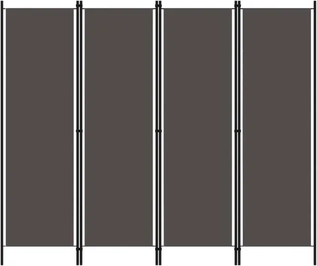 Main image of vidaXL 4-Panel Room Divider Anthracite 78.7"x70.9"