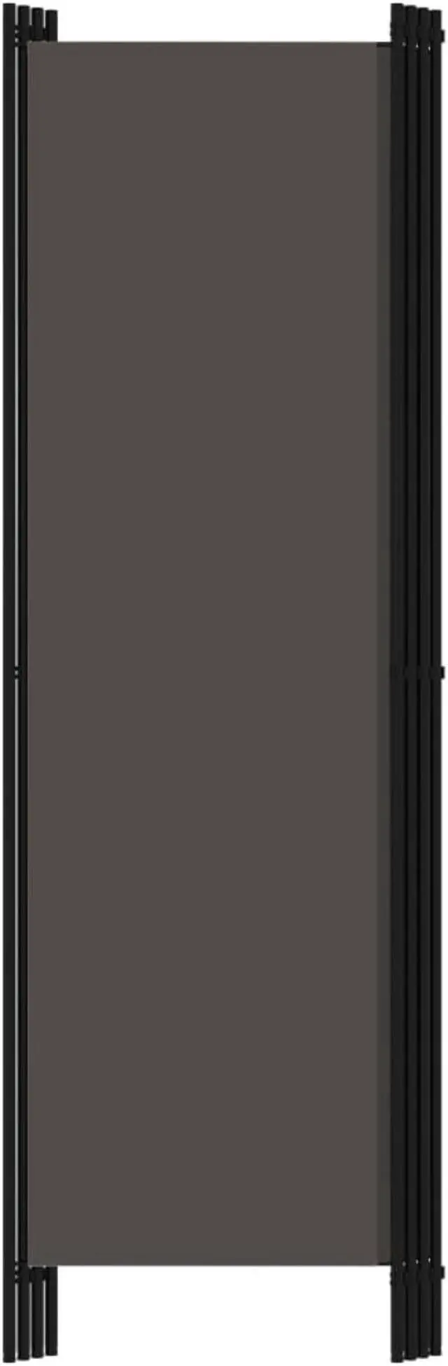 Alt view image 4 of 15 - vidaXL 4-Panel Room Divider Anthracite 78.7"x70.9"