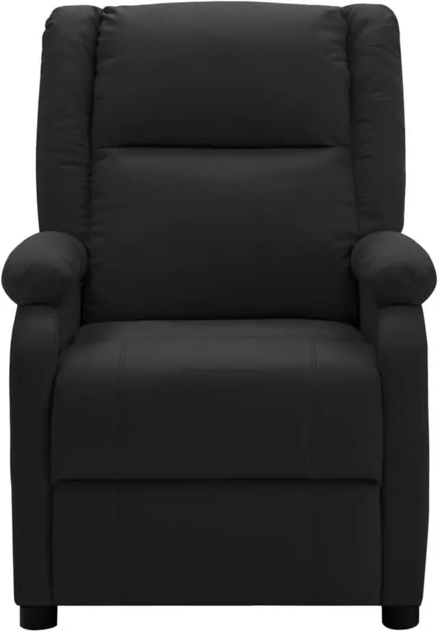 Alt view image 11 of 17 - vidaXL Massage Chair Black Faux Leather Electric Recliner Adjustable Chair