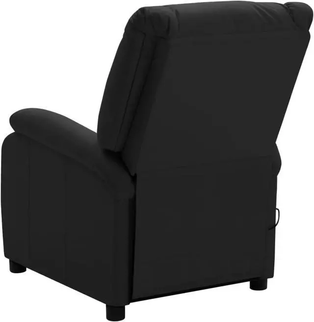 Alt view image 12 of 17 - vidaXL Massage Chair Black Faux Leather Electric Recliner Adjustable Chair