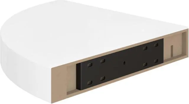 Alt view image 13 of 17 - vidaXL Wall Corner Shelf Floating Corner Shelf Display Shelf High Gloss White