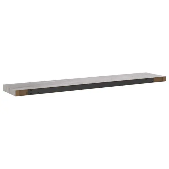 Alt view image 13 of 19 - vidaXL Floating Wall Shelf Concrete Gray MDF Hanging Storage Display Organizer