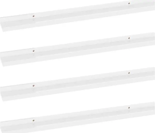 Alt view image 9 of 17 - vidaXL Wall Shelves Floating Display Shelves 4 Pcs High Gloss White 31.5"