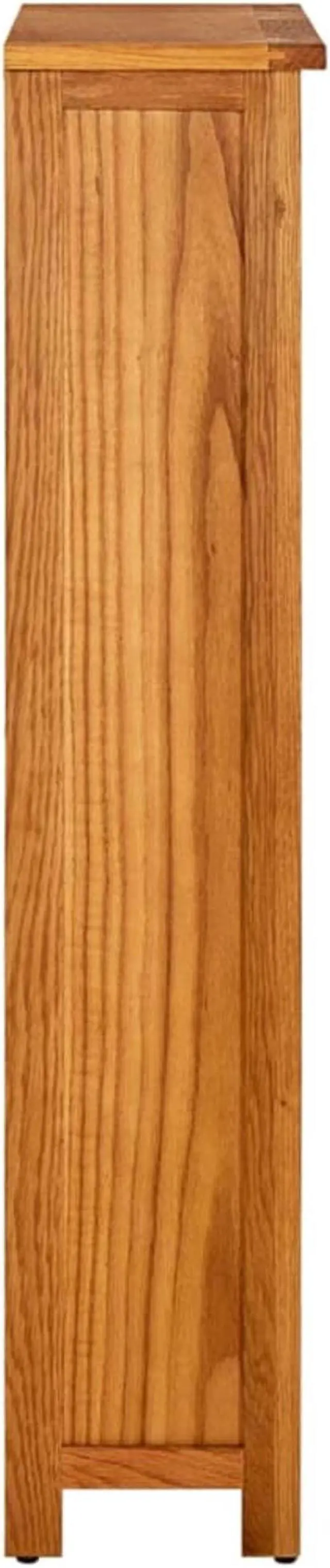 Alt view image 6 of 19 - vidaXL Solid Oak Wood 4-Tier Bookcase Display Cabinet Standing Shelf Furniture