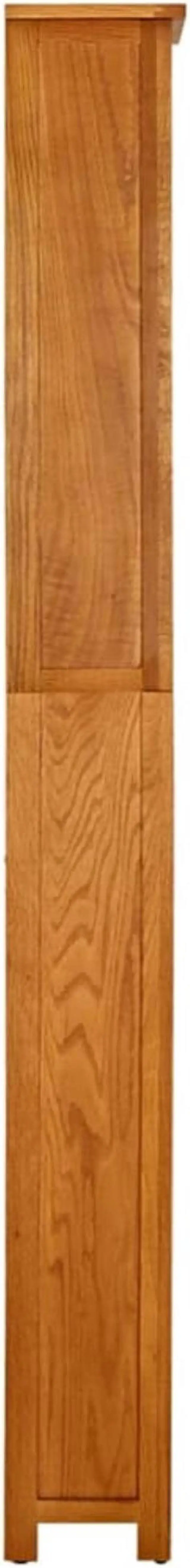 Alt view image 3 of 17 - vidaXL 7-Tier Bookcase 23.6"x8.6"x78.7" Solid Oak Wood
