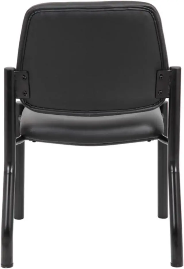 Alt view image 8 of 13 - Boss Antimicrobial Armless Guest Chair, 300 lb. Weight Capacity