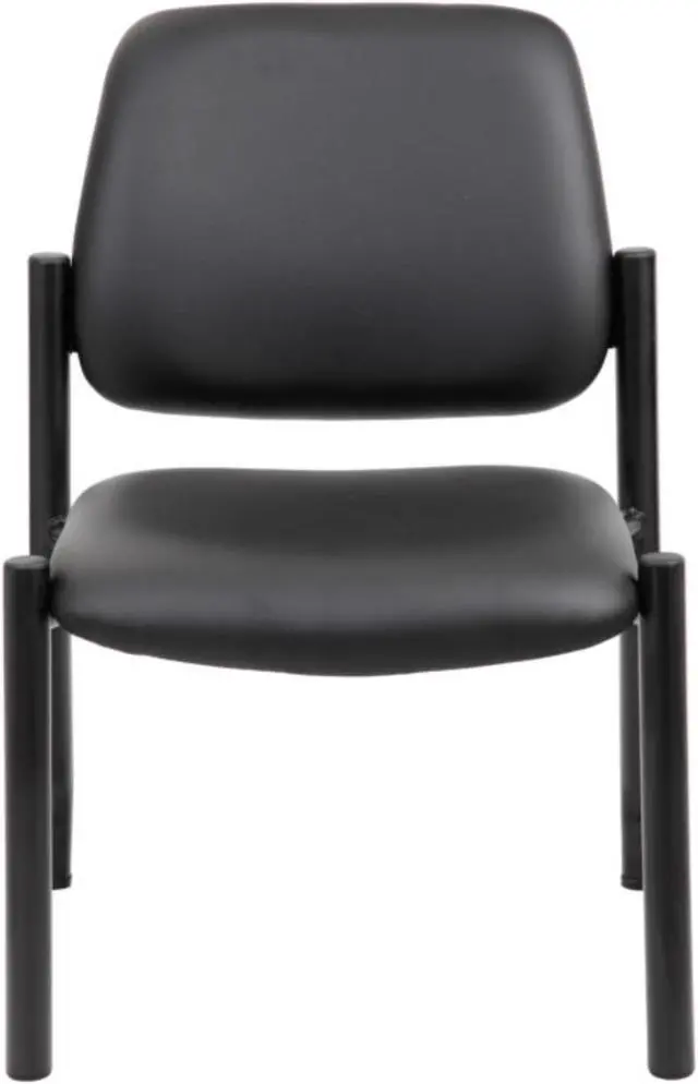 Alt view image 11 of 13 - Boss Antimicrobial Armless Guest Chair, 300 lb. Weight Capacity
