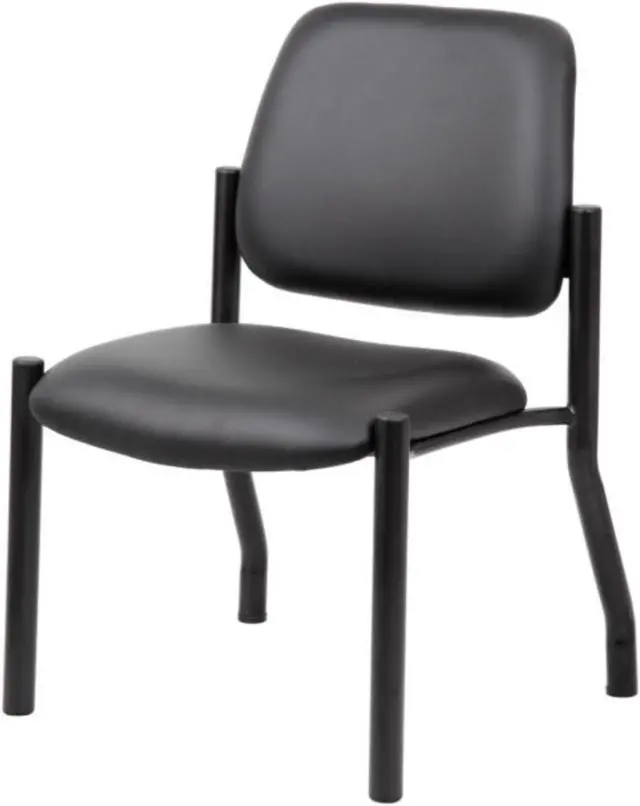 Alt view image 12 of 13 - Boss Antimicrobial Armless Guest Chair, 300 lb. Weight Capacity