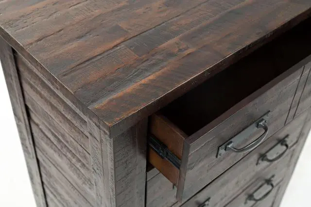 Alt view image 4 of 7 - Modern Espresso Four Drawer Coffee Table