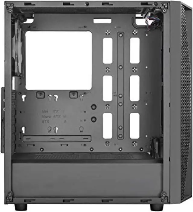Alt view image 3 of 6 - FARA B1 RGB /ATX Case/120mm RGB Fan x2 included/U3x2,U2x1,CTIA Audio x1/3.5"x1 + 2.5"x6/Aggressive Design /TG Side Panel /Black Steel Body and ABS Bazel