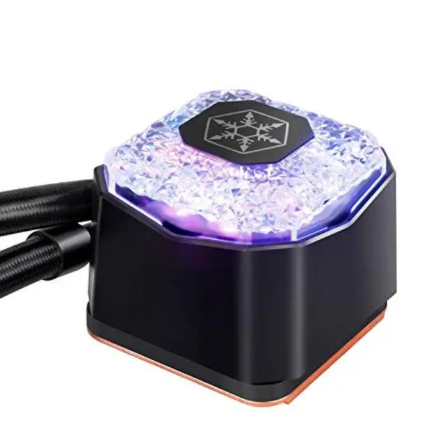 Alt view image 4 of 7 - silverstone icegem 360, 360mm argb aio liquid cooler with 3 x 120mm argb fans, threadripper tr4, sst-ig360-argb