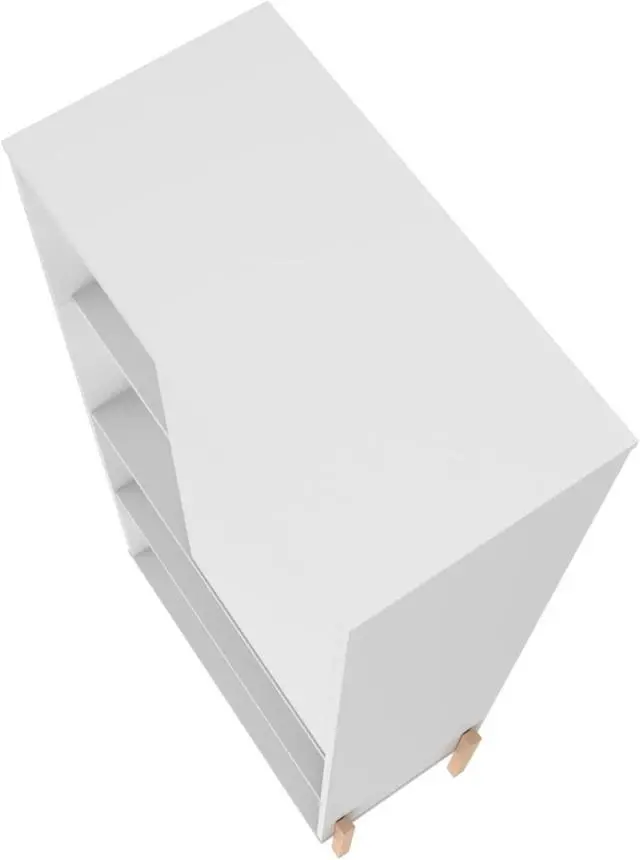Alt view image 6 of 13 - Bowery Bookcase with 5 Shelves in White and Oak