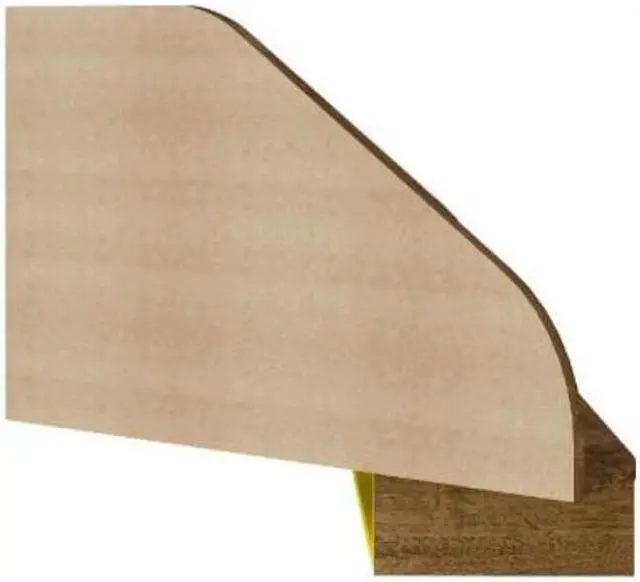 Alt view image 6 of 13 - Bradley Floating 2-Piece Cubicle Section Desk with Keyboard Shelf in Rustic Brown and Yellow