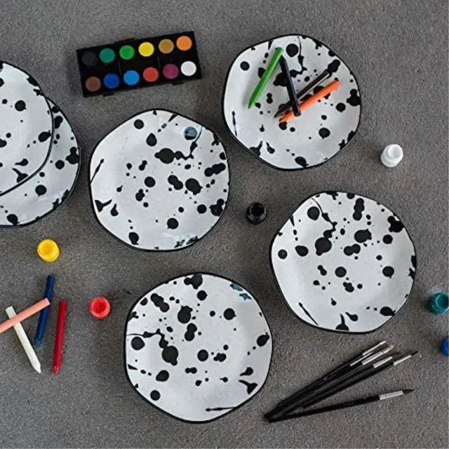 Alt view image 3 of 7 - MANHATTAN COMFORT RM07-9604 RYO 6 Medium 8.46" Salad Plates in Green