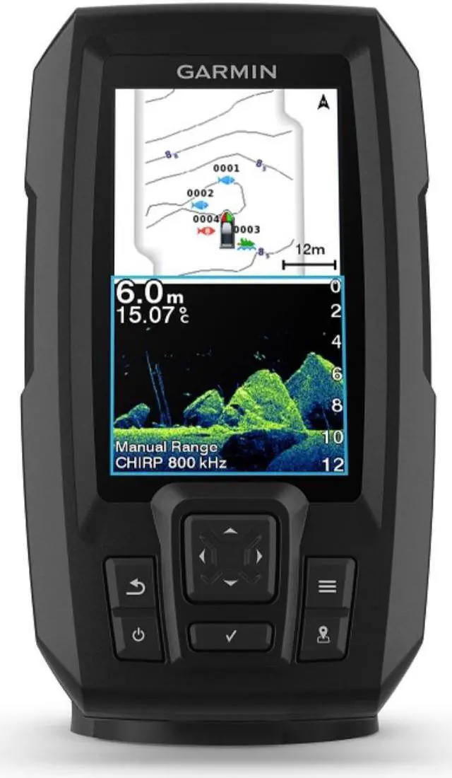 Alt view image 2 of 4 - GARMIN STRIKER VIVID 4CV 3.5 FISHFINDER GPS TRACK PLOTTER WITH GT20 NOT A CHART PLOTTER