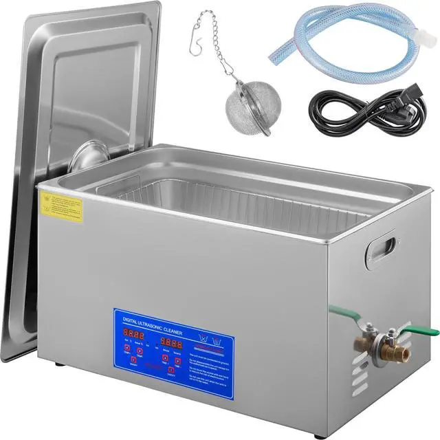 Alt view image 2 of 10 - Vevor 22l Industry Heated Ultrasonic Cleaner Heater With Timer Stainless Steel