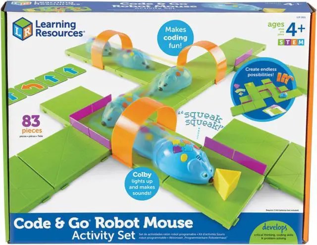 Alt view image 6 of 8 - LEARNING RESOURCES Stem Robot Mouse Coding Activity 2831