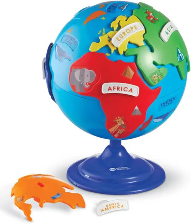 Alt view image 7 of 12 - LEARNING RESOURCES PUZZLE GLOBE