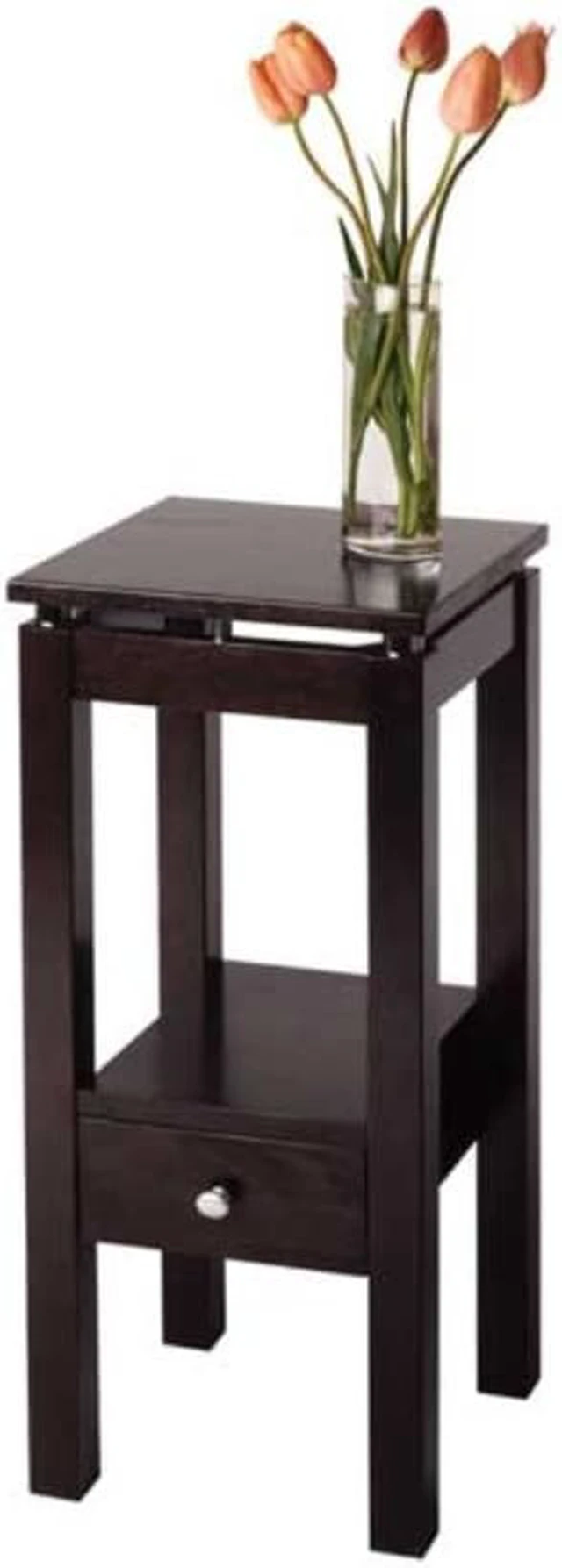 Alt view image 11 of 16 - Espresso Linea Phone Stand with Chrome Accent