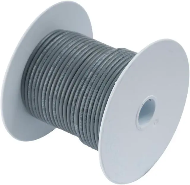 Main image of Ancor Grey 14 AWG Tinned Copper Wire - 18'