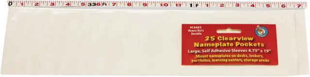 Alt view image 6 of 8 - Ashley Productions ASH10403 Large Name Plate Pocket 25-Pk- 4.75 X 19