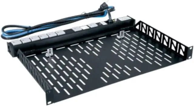 Alt view image 3 of 3 - Middle Atlantic Products U1V 10.4 in. Utility Rackshelf, 1 RU, Vented