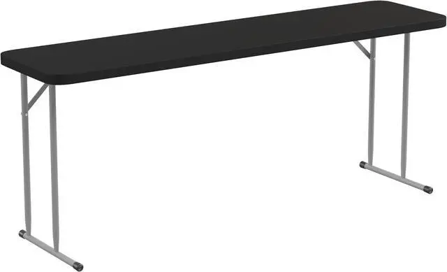 Main image of 70.8 Inch Black Plastic Folding Training Table
