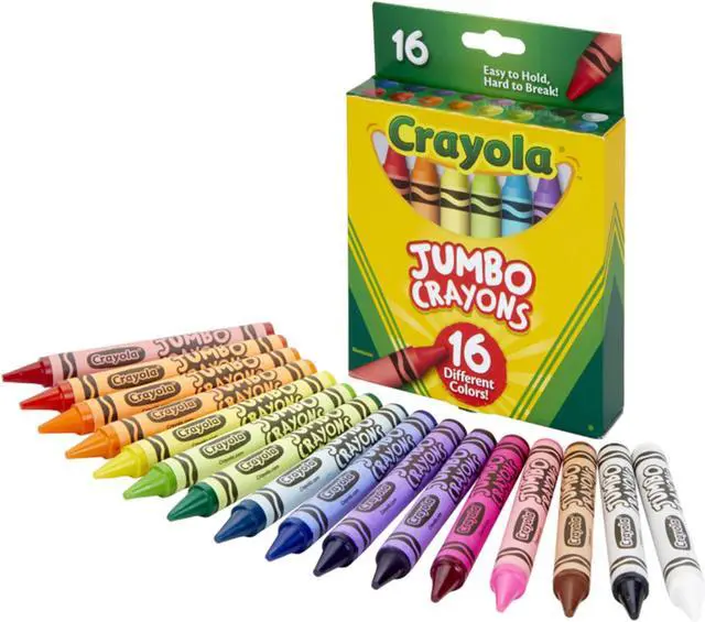 Alt view image 8 of 8 - Crayola Jumbo Crayons 16/Pack (52-0390)