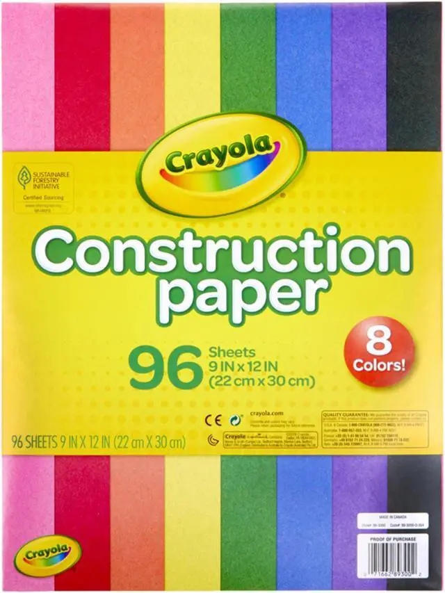 Alt view image 11 of 19 - Crayola Construction Paper Pad 9"X12"-96 Sheets