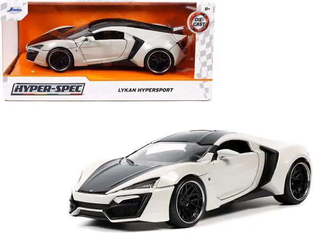 Alt view image 2 of 5 - Lykan Hypersport Gray and Black "Hyper-Spec" Series 1/24 Diecast Model Car by Jada