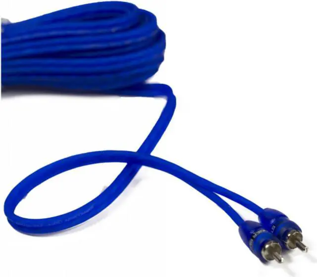 Alt view image 2 of 4 - Stinger 6ft Blue Comp Series Twisted Rca