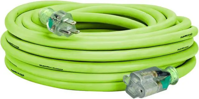 Main image of Flexzilla Pro Extension Cord 10/3 AWG SJTW 50ft Outdoor Lighted Plug