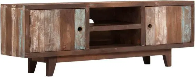 Alt view image 2 of 16 - vidaXL TV Cabinet Solid Acacia Wood Vintage 46.5"x11.8"x15.7"