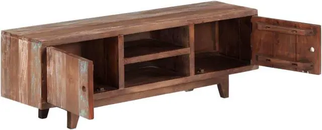 Alt view image 3 of 16 - vidaXL TV Cabinet Solid Acacia Wood Vintage 46.5"x11.8"x15.7"
