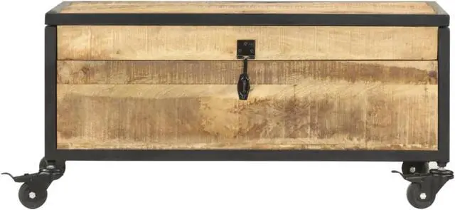 Alt view image 5 of 17 - vidaXL Coffee Table End Table Accent Side Table Solid Wood Mango 27.6 Inch