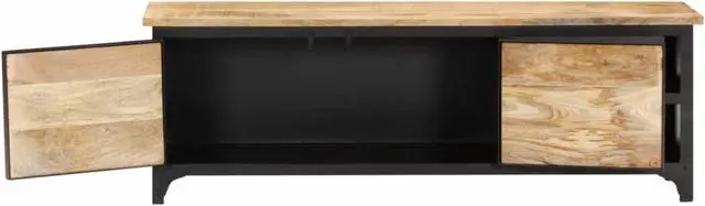 Alt view image 10 of 15 - vidaXL TV Stand TV Unit Sideboard TV Console Media Cabinet Solid Mango Wood