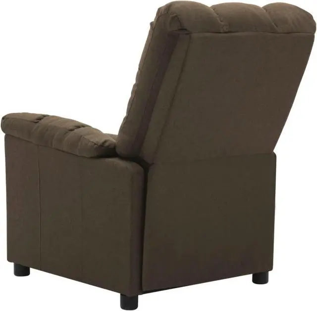 Alt view image 13 of 17 - vidaXL Recliner Leisure Lounge Adjustable Chair for Home Theater Brown Fabric