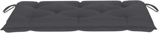 Alt view image 7 of 14 - vidaXL Bench Cushion Water Repellent Garden Cushion Anthracite Oxford Fabric