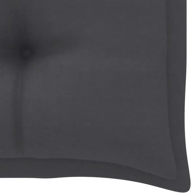 Alt view image 8 of 14 - vidaXL Bench Cushion Water Repellent Garden Cushion Anthracite Oxford Fabric