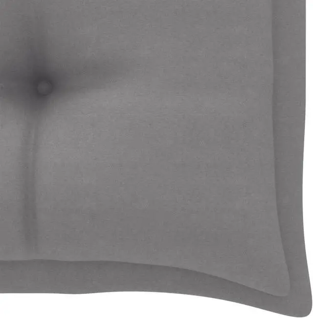 Alt view image 8 of 15 - vidaXL Bench Cushion Water Repellent Garden Seat Cushion Gray Oxford Fabric