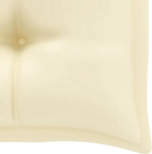 Alt view image 8 of 13 - vidaXL Bench Cushion Water Repellent Garden Cushion Cream White Oxford Fabric