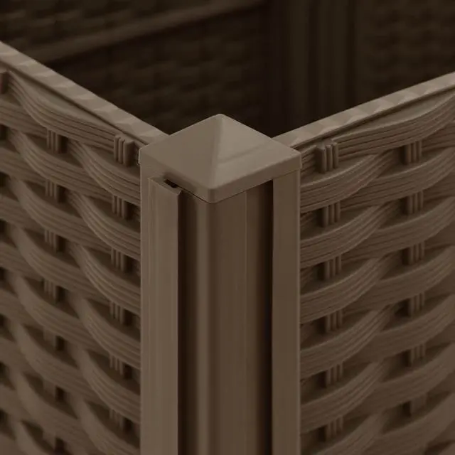 Alt view image 11 of 17 - vidaXL Raised Bed 47.2" Polypropylene Outdoor Garden Planter Flower Box Pot