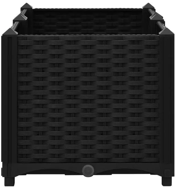 Alt view image 13 of 17 - vidaXL Raised Bed 31.5" Polypropylene Outdoor Garden Planter Flower Box Pot