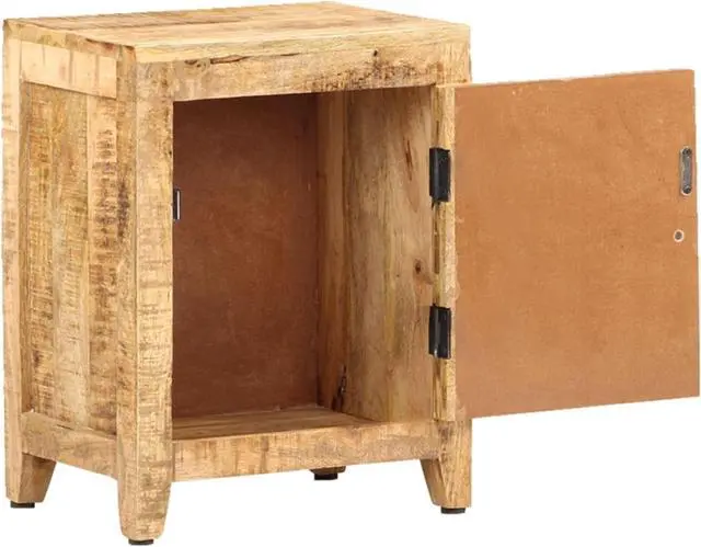 Alt view image 4 of 13 - vidaXL Bedside Cabinet 11.8"x15.7"x19.7" Solid Mango Wood