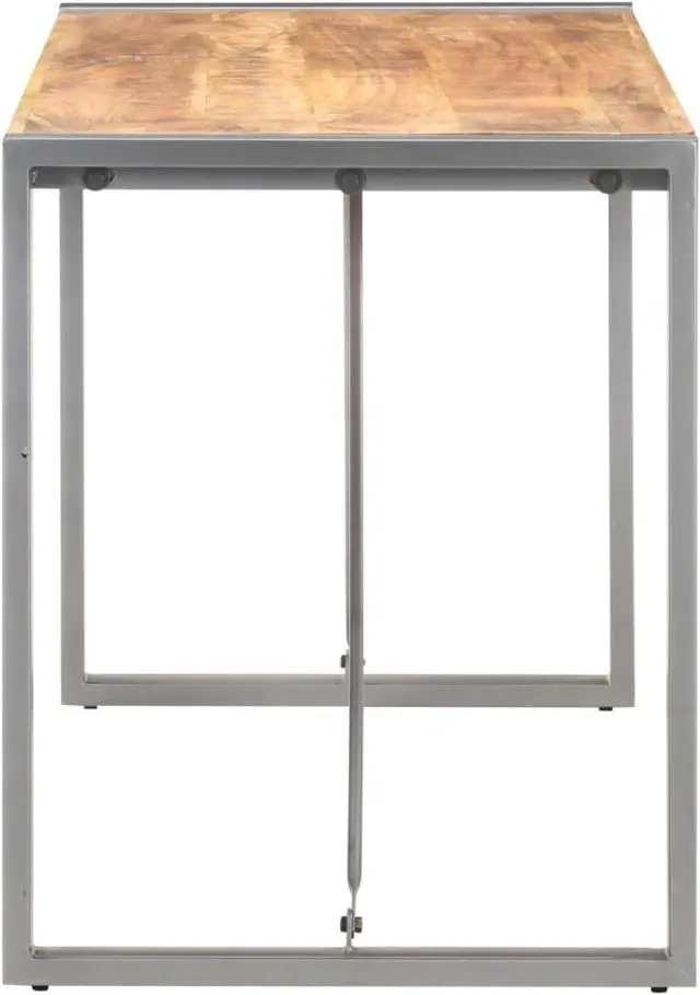 Alt view image 3 of 13 - vidaXL Dining Table 47.2"x23.6"x29.5" Solid Rough Mango Wood