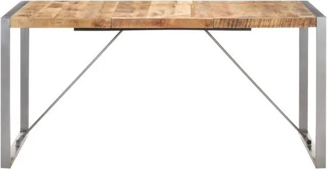 Main image of vidaXL Dining Table 63"x31.5"x29.5" Solid Rough Mango Wood