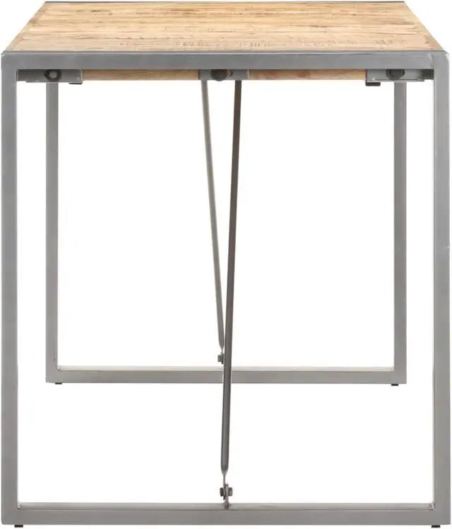 Alt view image 3 of 13 - vidaXL Dining Table 63"x31.5"x29.5" Solid Rough Mango Wood