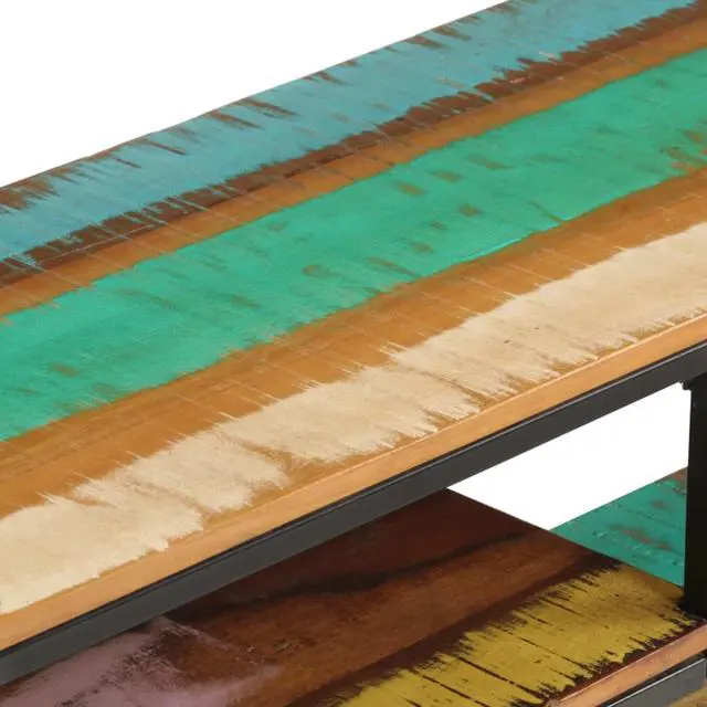 Alt view image 3 of 6 - vidaXL TV Cabinet 51.2"x11.8"x17.7" Solid Reclaimed Wood