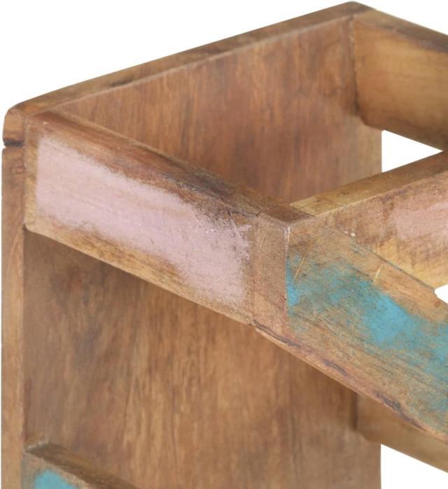 Alt view image 6 of 17 - vidaXL Wine Rack for 5 Bottles Solid Reclaimed Wood